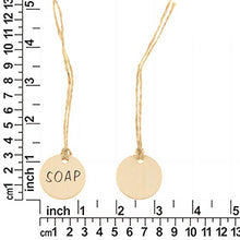 Cabilock 50 Pezzi Etichette per Vino in Legno Etichette per Bottiglie di Vino Decorative Etichette Regalo Rotonde per Decorazioni Fai-da-Te Decorazioni per Feste di Compleanno per Matrimoni (Beige)