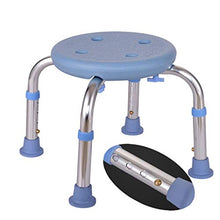 LXLAMP Sedile for Vasca Regolabile in Altezza, Piedini in Gomma Antiscivolo Sgabello for Doccia in Alluminio Sedia for Vasca Adatta for Anziani Disabili con Panca da Bagno Rotonda, sgabelli Doccia
