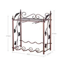 LHQ-HQ Wine Rack Arte del Ferro Wine Rack Decorazioni Stand di Esposizione Europea di Stile del Vino Singola Famiglia Rack Bronzo
