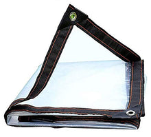 GJJSZ Teloni Resistenti Impermeabili Trasparenti,Copertura in Tela Cerata con Gommini antiruggine 5 Mil di Spessore Tela Cerata Impermeabile antistrappo per Tenda a baldacchino,Barca,Camion