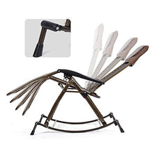 SHUAIIJUAN Sedia per il tempo libero domestico Rocking Chairs for adulti Patio giardino Sdraio Relaxer reclinabili Sedie - sedie pieghevoli Sdraio Prato Lounge for Outdoor, campeggio, spiaggia, Deck
