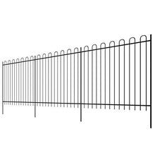 Tidyard Recinto Palizzato Ornamentale Arcuato in Acciaio,Rete per Recinzione da Giardino/Balconi/Cancelli 600x200cm