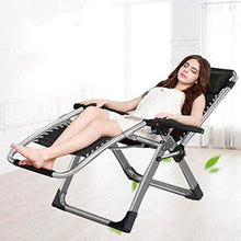 HaoLi Reclinabile Reclining Sdraio聽,聽Sdraio da spiaggia聽,聽giardino all'aperto Deck sedie- Nero