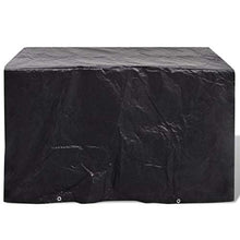 Lechnical Pratico Set di 2 Fodere per mobili da Giardino, Fodera per mobili da Giardino in polietilene Nero, Set 2 Pezzi 140 x 70 x 90 cm (Lunghezza x Larghezza x Altezza) -con 8 Fori