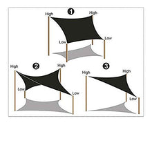 MTYQE Tenda da Sole Vela Impermeabile UV Block Outdoor Garden Patio Party Protezione Solare Awing Rettangolo Tettoia con Corda Libera