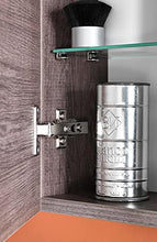 tft Pensile da Bagno 1 Anta Push 35x18x78,2 cm in Legno Ibiza Tabacco Scuro