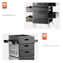 Jia He Carrello Carrelli portapacchi - Beauty Car Hair Salon Carrelli Forniture per parrucchieri Tool Car Hairdressing Tool Cabinet Hot Dyed Oyster Sauce Rack Carrello portautensili portatile a quattr