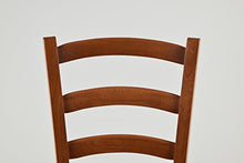 Tommychairs - Set 2 sedie modello Venice per cucina bar e sala da pranzo, robusta struttura in legno di faggio color ciliegio e seduta in legno