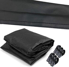 ZJBJ Mobili da Patio Copertura da Esterno Couch Secter Curvo Protector 600D Heavy Duty Black 190x36x39 Pollici Impermeabile per Set di divani a Mezzaluna