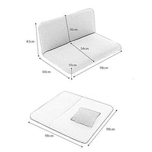 SMC Doppio Divano Pigro Staccabile Pieghevole Divano Letto Cuscino Posteriore Finestra Sedia Pigro (Color : Green)