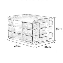 Schedario Classificatore Verticale Schedario, Classificatore Da Tavolo In Legno, 4 Strati Di Articoli Per Ufficio Creativi, Cartella Della Scatola Di Immagazzinaggio Di Libri A Più Strati, Per Uso Uff