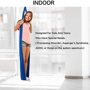 ZCXBHD Appeso per Coccole Amaca Hammock Kids Therapy Swing con Cuscinetto a carico 200KG Terapia Reversibile Swing Swing Sensibile Swing per Bambini e Adulti con bisogni Speciali