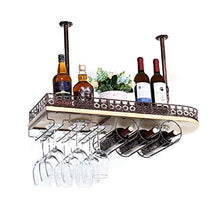 Semplice e Creativo Rosso Semplice e Creativo Portabottiglie Bar Semplice e Creativo Portabottiglie Cornice in Vetro per Vino Appesi Calici Retrò Cornice in Vetro per Vino Rosso a Testa in Giù Append
