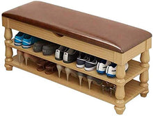 YANG Imbottito Poggiapiedi Bagagli Cassa di Legno Change Scarpe Banco del Pattino tormenta Guardaroba Bagno Pouf ottomano, Carico Massimo 300kg (Color : Dark, Size : 80x30x42cm)