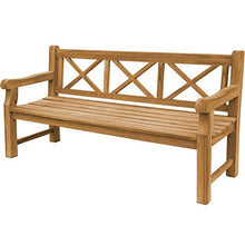 Panchina da giardino XXL in legno massiccio di teak