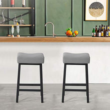 Belupai - Sgabelli da bar per la colazione, alti da cucina, stile industriale, colore: grigio, 1 pezzo