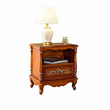 XUSHEN-HU Tavolo Comodini American Country Comodino Mini Governo di immagazzinaggio Retro Benna Mobile ad Angolo (Colore: Brown, Dimensione: 60x45x65cm)