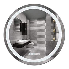 AJH Specchio per Il Trucco Light Up LED Specchio per Il Trucco Specchio per Il Bagno Adesivo Anti-Appannamento Intelligente Specchio di Bellezza a Parete
