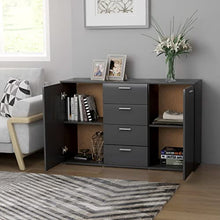 vidaXL Credenza Grigio Cemento 120x35,5x75 cm in Truciolato