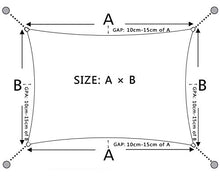 LOVE STORY Tenda da Vela Parasole(HDPE) Rettangolare 3×4m Sabbia Protezione UV per Terrazza Campeggio Giardino Esterno