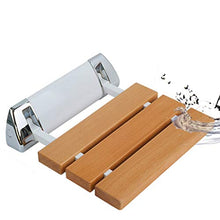 LXLAMP Sgabello Doccia Antiscivolo Regolabile in Altezza Sgabello for Doccia for Anziani in Legno di Teak Moderno Sedile Pieghevole for Doccia Panchina Rivestito Chiaro for La Protezione