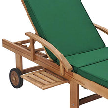 Tidyard Lettini Prendisole con Cuscini 2 pz Legno di Teak Verde,Lettino Prendisole,Lettino Prendisole Portatile,Lettino Prendisole da Esterno,per Giardini, Cortili, Terrazze, Piscine