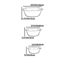 GYL Bacino Pieghevole XSJZ Lavabo di Plastica, Lavabo da Appoggio in Plastica Biauricolare Addensato da 3 Pezzi per Lavabo per Uso Domestico (Color : Mixed Color)