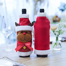 SUPVOX 3pcs Maglione di Natale Copertura della Bottiglia di Vino Cappotto Cappotto Maglione Bottiglia di Vino Vestito Bottiglia di Vino Decorazioni Decorazioni di Festa di Natale