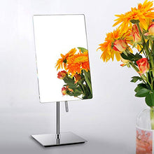 OMLTER Casa 360° Girevole Specchio Trucco, Desktop HD Single Lato Vanity Mirror con Base, Bellezza Specchio per con Lenti Contatto E Trucco & Rasatura