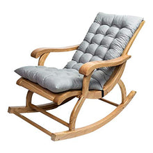 Cuscino Imbottito per Poltrona Sdraio Relax 120cm Antiscivolo Cuscino Imbottito per Sedia a Sdraio Dondolo Cuscino in Cotone Perlato al 100% Offre per Interno ed Esterno da Giardino (Grigio, 1 pcs)