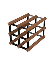 JL Wine Rack, cremagliera del Supporto del Vino, Legno 4 Bottiglie 2-Tier Vino Espositore for controsoffitto casa Cucina Dispensa, Free Standing stoccaggio del Vino, Rack Tavolo Wine Rack