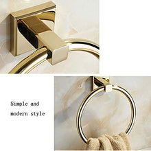 Towel Rack Anello portasciugamani Dorato Semplice Anello portasciugamani Bagno Anello portasciugamani Rotondo Reversibile Anello Hardware Ciondolo