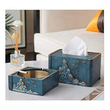 BJYYXF Cassetto da tavola da Tavolo in Resina del Sigaro, Titolare di Cenere Quadrato Blu Nero, Pezzo Singolo/a Due Pezzi Set, per Patio/Esterno/Indoor/Arredamento per la casa Facile Pulito Coperto B