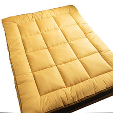 QXTT Materasso Futon Matrimoniale Pieghevole Giapponese Materasso Letto Futon Portatile Tatami Morbido Allevia Il Mal di Schiena Materasso per Residenza Studentesca Casa,Yellow-90 * 200cm