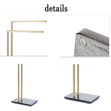 Wing Portasciugamani piantana portasciugamani da Terra Acciaio Inox Bagno Metallo Porta Asciugamani con Base in Marmo, H90 cm