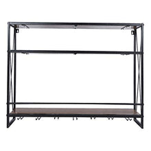 Emoshayoga Portabottiglie per Vino Scaffale per Vino Scaffale per Vino Design Semplice in Ferro per Uso Bar Domestico