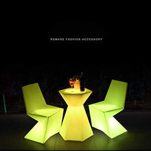 Wlnnes Chair Ricaricabile a LED LED Ricaricabile Chair Tavolino Creativo con 16RGB remoto Regola Illuminazione a Colori Esterni Casa di sede della Sedia Tavolo Terra Partito Pool Bar