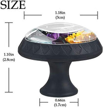 Zafferano bucaneve Pomelli per Porta Set di 4 Pomelli per Mobili Manopole per Cassetti Cucina Armadio Vetro