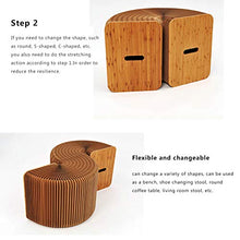 VBARV Sedia da Divano Pieghevole in Carta Sgabello, Sgabello Creativo in Carta Multifunzionale, Design alla Moda in Carta Kraft, mobili per la casa dal Design Moderno, Ideale per Scuola, Cucina