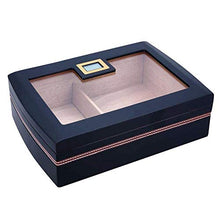 JKCKHA Vetro Tetto apribile Cassetta Elettronica igrometro Cigar Humidor