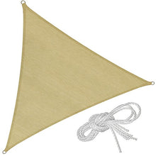 TecTake Tenda a Vela Solare Protezione Raggi UV Telo da Sole + Set di funi di Tensione - Modelli Differenti - (Triangolare | 3,6 m | No. 401808)
