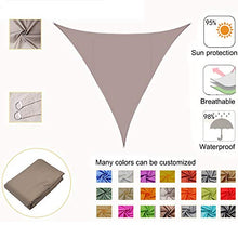 Ombreggiante,Tenda Da Sole Triangolo Tenda Parasole, Panno Oxford Traspirante Blocco UV Tenda A Vela Da Esterno,Perfetta Per Tettoia Da Esterno Giardino Patio Piscina Campeggio,C,3.6 * 3.6 * 3.6m