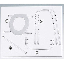 GYCS Sedia da Bagno Comoda e Cornice per WC Surround WC Confortevole, WC-Doccia, Bagno in Acciaio Inossidabile, Supporto per Bagno/Sicurezza WC scivoloso Guardrail