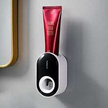 Tisi Dispenser Dentifricio Automatico Squeezer Dispenser per Bambini e Adulti Famiglia Doccia, è Montaggio a Parete Accessori Bagno con Super Sticky Ventosa (Nero)