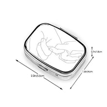 Scatola quadrata per pillole e medicine Pinky Promise Fashion Organizer da viaggio per pillole integratori di vitamine