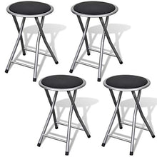 vidaXL Set 4 pz Pieghevole Sgabelli Sedie Cucina Soggiorno Sala Eleganti