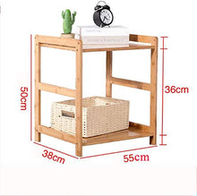 Comodino,Tavolino Laterale Camera da Letto Bamboo Cabina Armadio da Comodino, Tavolino Leggero, Tavolino da Tavolo Assemblato Comodino Ad Alta Gamba 3 Stili 6 Dimensioni (Color : D)