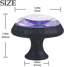 Conchiglia di cavalluccio marino viola navy viola Pomelli per Porta Set di 4 Pomelli per Mobili Manopole per Cassetti Cucina Armadio Vetro
