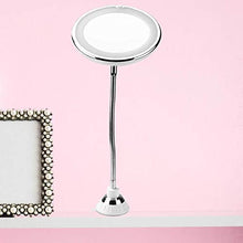 KANJJ-YU 360 gradi 10X Pieghevole Rotante Specchio Trucco Specchio LED Ingrandimento Vanity Specchio Bagno Specchi LED