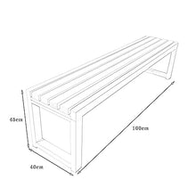 GaoF Terrazza Parco panchina da Giardino panchina per Il Tempo Libero, Panca da Esterno 2-3 posti Sedia a Sdraio in Metallo, mobili da Giardino Sedia da Veranda Resistente alle intemperie per Ponte